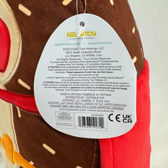 Squishmallows Hans the Hedgehog Halloween Costume 12" Kellytoy 2023 - Picture 8 of 8